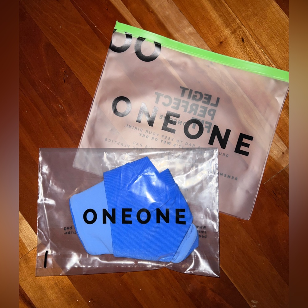 NWT Oneone Swimwear Jesse Bottom Blue